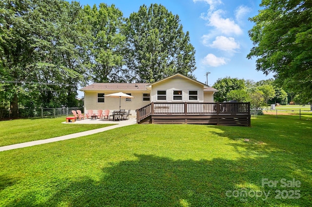 103 W Sunset Dr, Locust, NC 28097 - back of property with a patio area and a deck