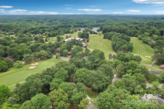 8117 Rising Meadow Rd, Charlotte, NC 28277 - drone / aerial view of a golf club and a heavily wooded area