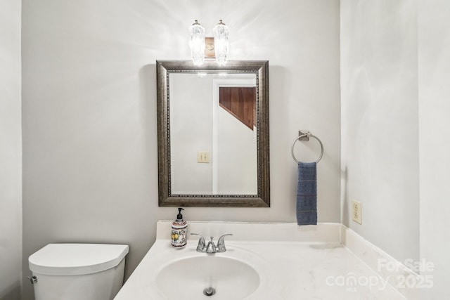 8117 Rising Meadow Rd, Charlotte, NC 28277 - bathroom with toilet and vanity