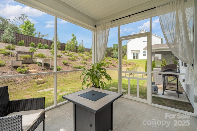 16018 River Tree Ln, Charlotte, NC 28278 - unfurnished sunroom with plenty of natural light