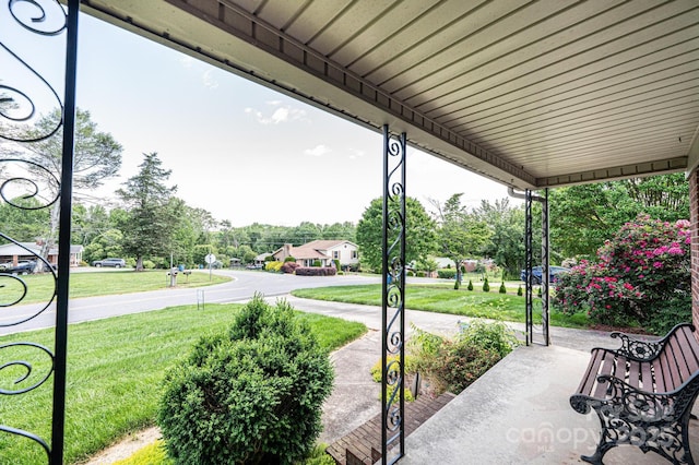 1515 Fairway Acres Rd, Lenoir, NC 28645 - porch with a yard