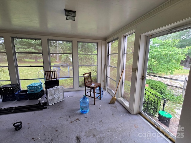 116 E Graves St, Candor, NC 27229 - sunroom with crown molding