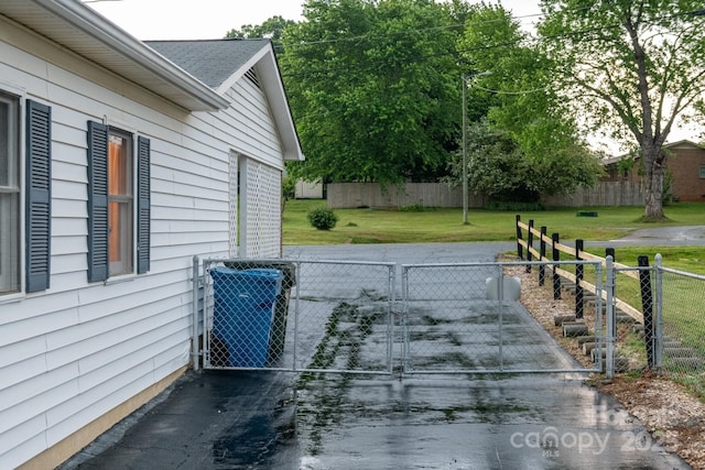 view of side of property with central air condition unit