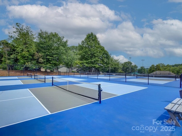 8 Sunrise Point Rd, Lake Wylie, SC 29710 - view of tennis court with community basketball court and view of scattered trees