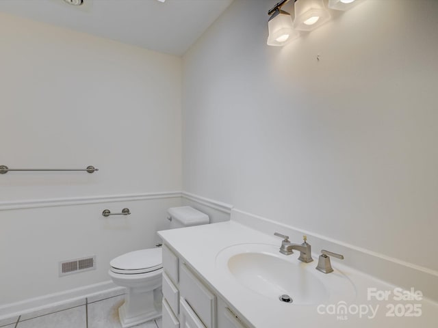 8 Sunrise Point Rd, Lake Wylie, SC 29710 - half bath with toilet, tile patterned floors, and vanity