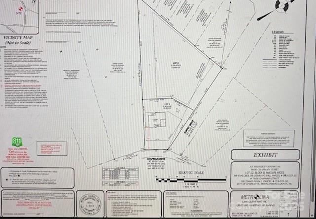 8000 Chapman St, Charlotte, NC 28216 - survey map / technical document