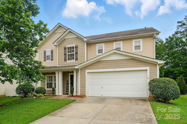 512 Nanny Point Dr, Monroe, NC 28110 - view of front of property with driveway and a front lawn