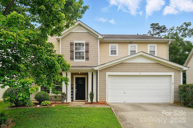 512 Nanny Point Dr, Monroe, NC 28110 - view of front of home featuring concrete driveway and a front lawn