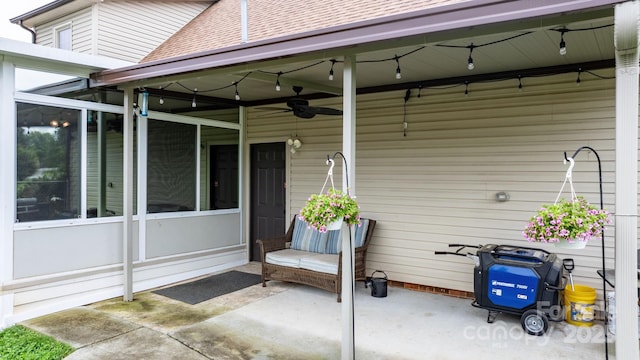 139 Pleasant Garden Dr, Taylorsville, NC 28681 - view of patio / terrace with ceiling fan