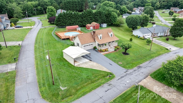139 Pleasant Garden Dr, Taylorsville, NC 28681 - aerial perspective of suburban area