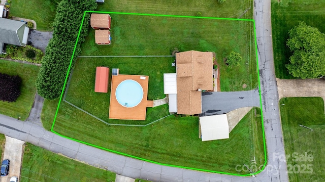 139 Pleasant Garden Dr, Taylorsville, NC 28681 - aerial view of property and surrounding area featuring property parcel outlined