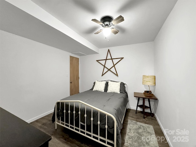 49 Trimont Mountain Trl, Franklin, NC 28734 - bedroom with baseboards and ceiling fan