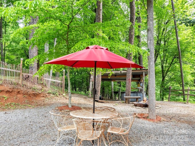 49 Trimont Mountain Trl, Franklin, NC 28734 - view of patio / terrace with outdoor dining space