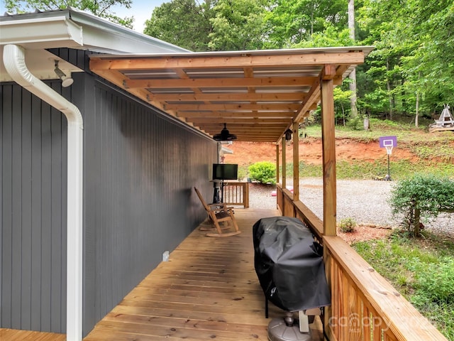 49 Trimont Mountain Trl, Franklin, NC 28734 - deck with a grill