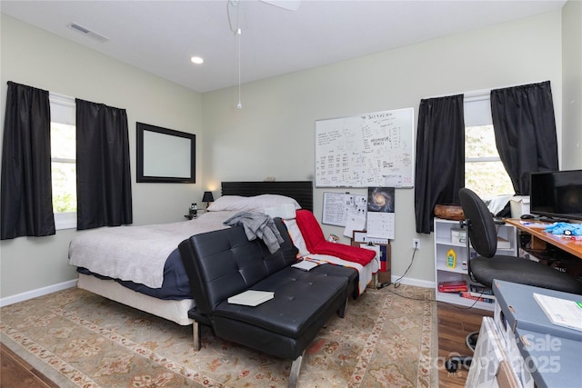 33 Freedom Dr, Waynesville, NC 28786 - bedroom featuring baseboards, wood finished floors, and recessed lighting