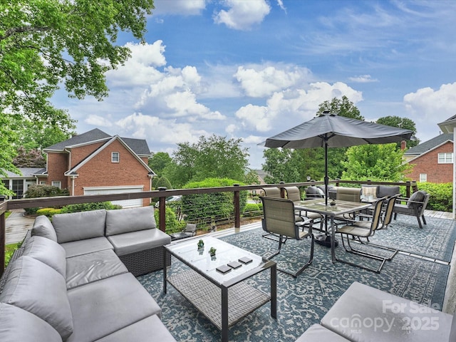 16308 Woolwine Rd, Charlotte, NC 28278 - view of patio / terrace with an outdoor living space