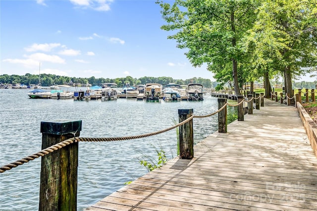 753 SW Dr, Davidson, NC 28036 - dock area featuring a water view