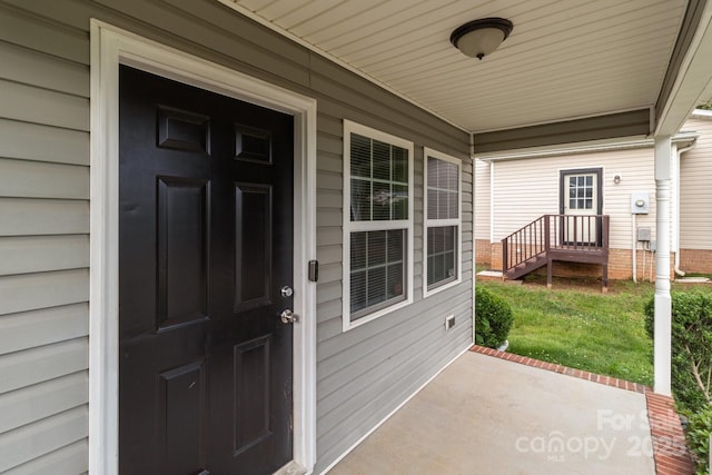 252 Sweet Bay Ln NW, Concord, NC 28027 - property entrance featuring a porch