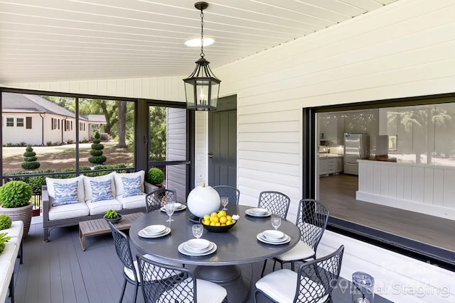 615 Irish Potato Rd, Concord, NC 28025 - wooden terrace with an outdoor living space