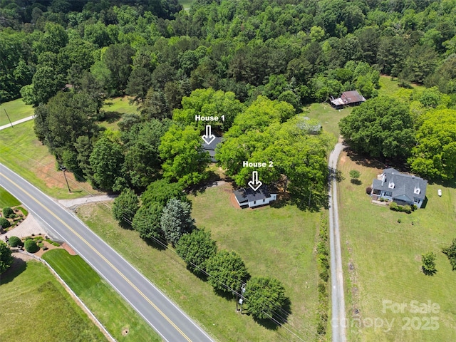 615 Irish Potato Rd, Concord, NC 28025 - drone / aerial view of a forest