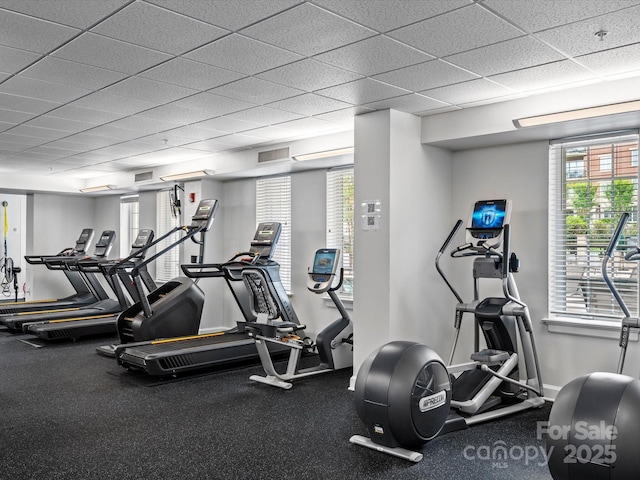 300 W 5th St Unit 433, Charlotte, NC 28202 - workout area featuring baseboards