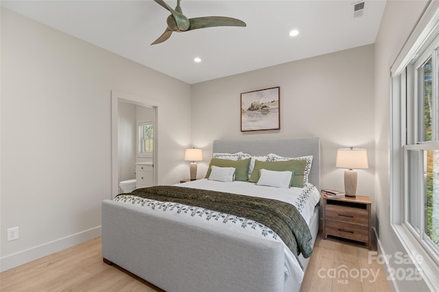 1081 Hicks Rd Unit B, Highlands, NC 28741 - bedroom with light wood-type flooring, multiple windows, baseboards, and recessed lighting