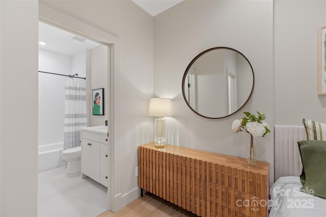 1081 Hicks Rd Unit B, Highlands, NC 28741 - hall with baseboards and light wood finished floors