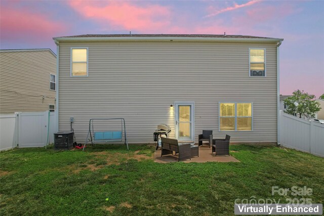 3996 Heather View Ln, Winston Salem, NC 27127 - rear view of property featuring a patio area and cooling unit