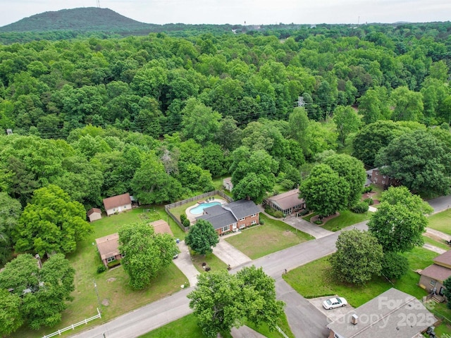 2666 Hill Ln, Gastonia, NC 28054 - aerial overview of property's location featuring a heavily wooded area
