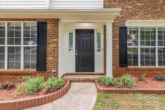 8120 Vermilion Dr, Charlotte, NC 28215 - property entrance with brick siding