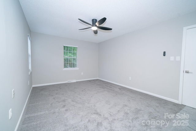 8125 Sheringham Way, Charlotte, NC 28227 - unfurnished room with ceiling fan, carpet flooring, and baseboards