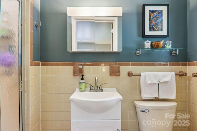 318 Old Leicester Hwy, Asheville, NC 28806 - full bathroom featuring vanity and a shower with shower door