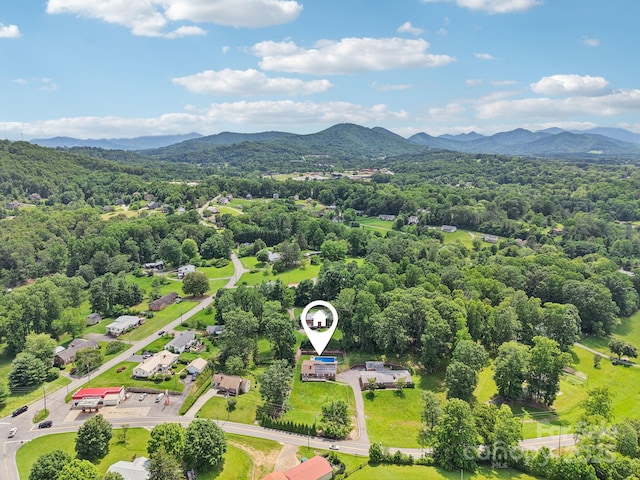 318 Old Leicester Hwy, Asheville, NC 28806 - drone / aerial view of a mountainous background