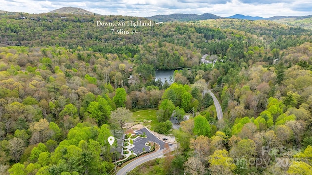 1085 Hicks Rd Unit A, Highlands, NC 28741 - aerial view of a heavily wooded area and mountains