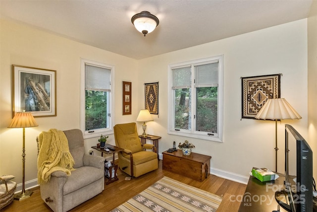 25 Windsong Dr, Fairview, NC 28730 - living area featuring wood finished floors and baseboards