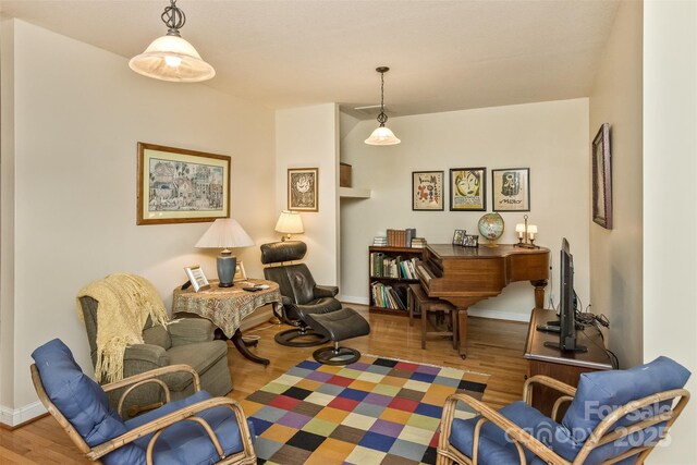 25 Windsong Dr, Fairview, NC 28730 - sitting room with wood finished floors and baseboards