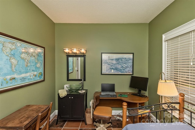 25 Windsong Dr, Fairview, NC 28730 - office with dark tile patterned floors and baseboards