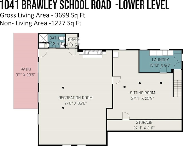 1041 Brawley School Rd, Mooresville, NC 28117 - floor plan / room layout