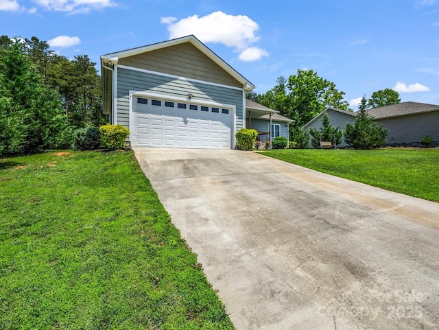 2301 Saratoga Run, Morganton, NC 28655 - view of front of property with a front yard, driveway, and an attached garage
