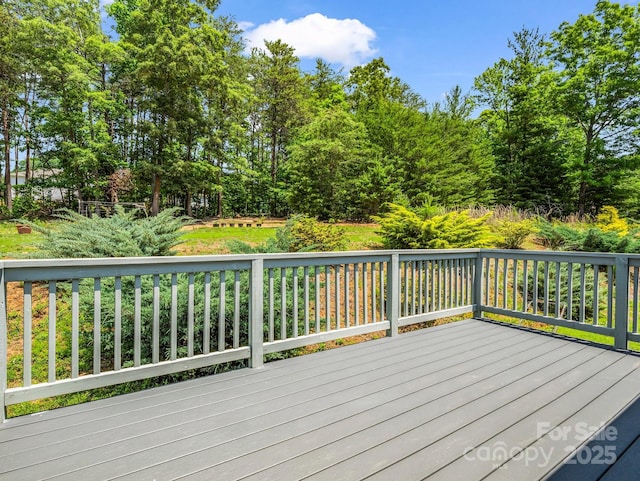 2301 Saratoga Run, Morganton, NC 28655 - view of wooden terrace