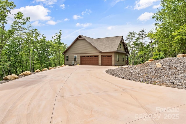 552 High Trail Dr, Nebo, NC 28761 - view of side of property featuring driveway and a garage