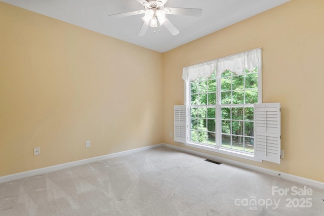 5362 Beacon Ridge Dr, Granite Falls, NC 28630 - carpeted spare room featuring baseboards, healthy amount of natural light, and a ceiling fan