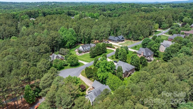 5362 Beacon Ridge Dr, Granite Falls, NC 28630 - aerial view of property and surrounding area with a heavily wooded area