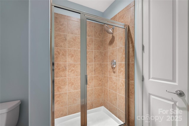 4620 Piedmont Row Dr Unit 308, Charlotte, NC 28210 - bathroom with toilet and a stall shower
