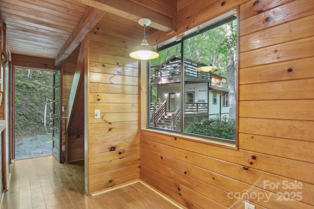 291 Dills Rd, Bryson City, NC 28713 - detailed view of wood walls and wood finished floors