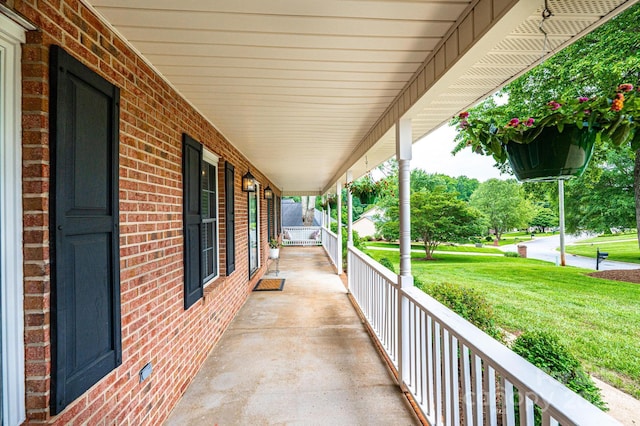 2728 Touchstone Cir, Newton, NC 28658 - covered porch with a lawn