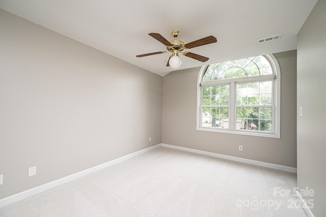 2728 Touchstone Cir, Newton, NC 28658 - unfurnished room featuring a ceiling fan, baseboards, and light colored carpet