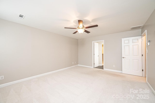 2728 Touchstone Cir, Newton, NC 28658 - unfurnished bedroom with light carpet, baseboards, and a ceiling fan