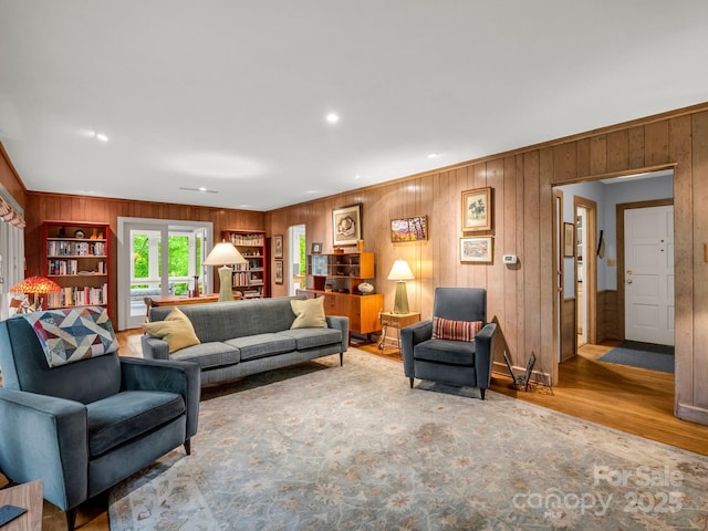 185 Greenstoke Loop, Tryon, NC 28782 - living room with wooden walls and wood finished floors