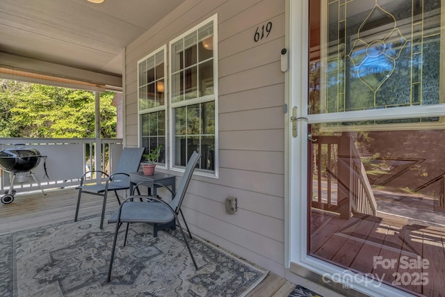619 Beaverdam Rd, Asheville, NC 28804 - wooden porch featuring area for grilling